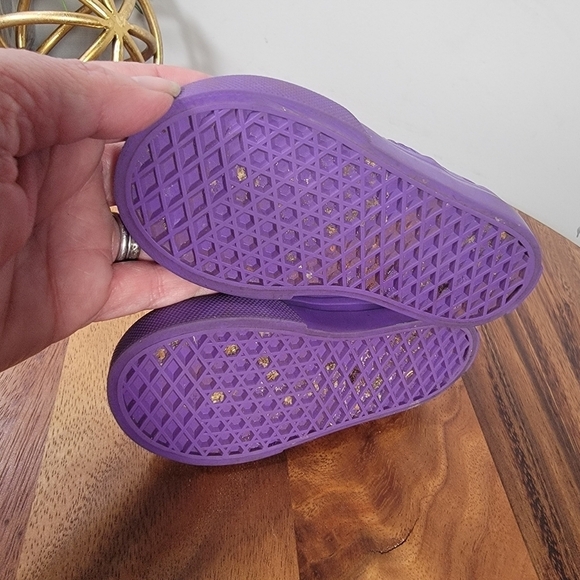 VANS Lo Pro Purple Checkered Canvas Lace Up Low Top Skate Shoes Kids Size 5 - Picture 11 of 15